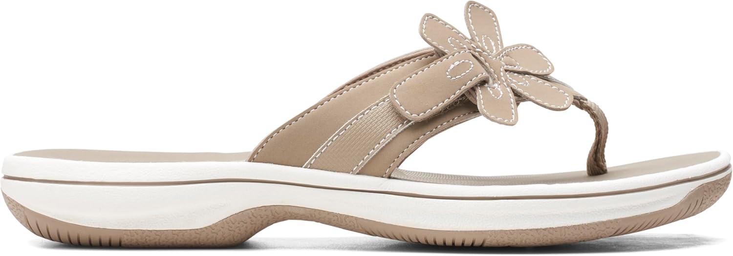 imageClarks unisexadult BrinkleyflorahTaupe Synthetic