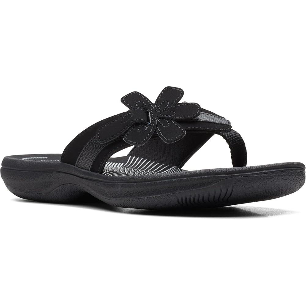 imageClarks unisexadult BrinkleyflorahBlack Synthetic