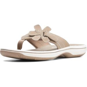 Clarks unisex-adult Brinkleyflorah(Taupe Synthetic)