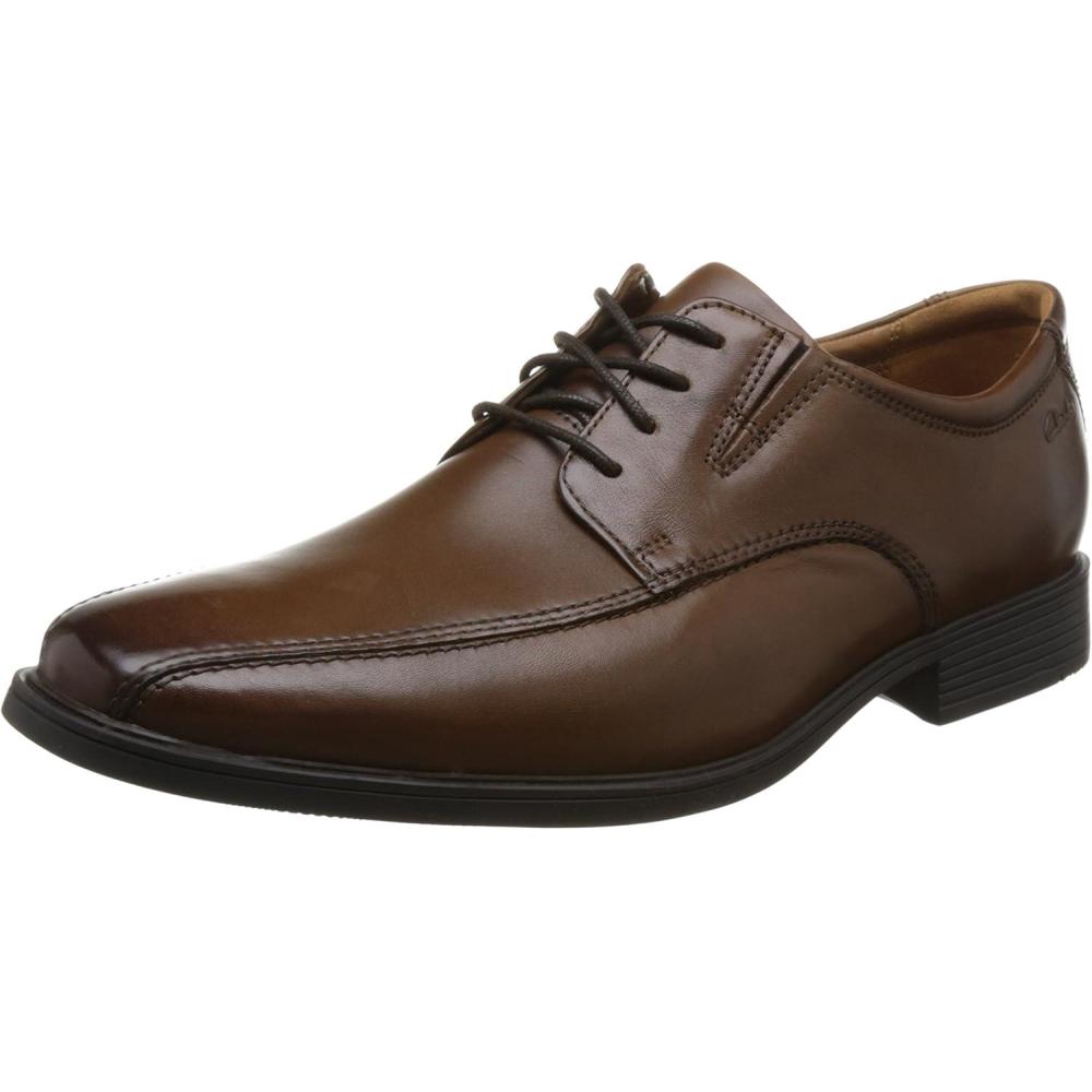 imageClarks Mens Derby LaceupDark Brown Lea