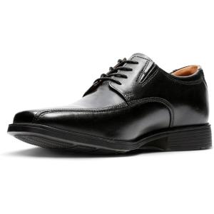 Clarks Mens Derby Lace-up(Black (Black Leather))
