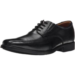 Clarks Mens Derby Lace-up(Black Leather)