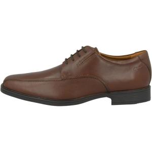 Clarks Mens Derby Lace-up(Brown (Brown Leather))