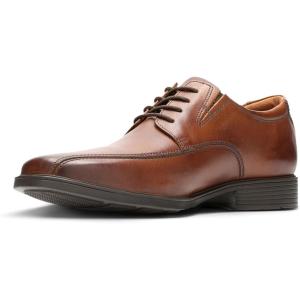 Clarks Mens Derby Lace-up(Brown (Dark Tan Lea))