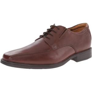 Clarks Mens Derby Lace-up(Brown Leather)