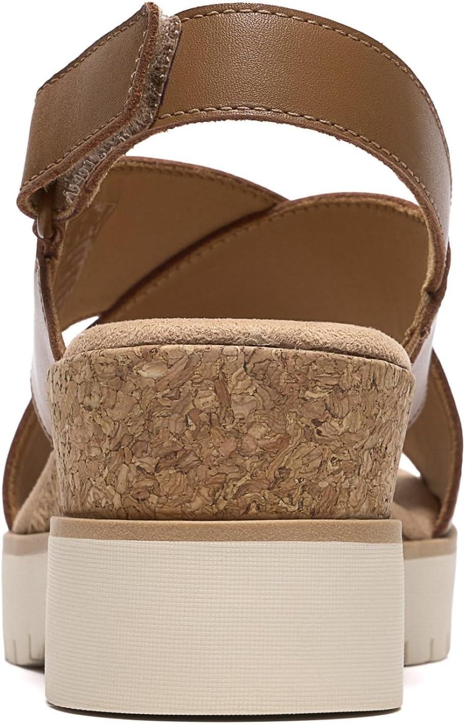 imageClarks Womens Diaz Cross Wedge SandalTan Leather
