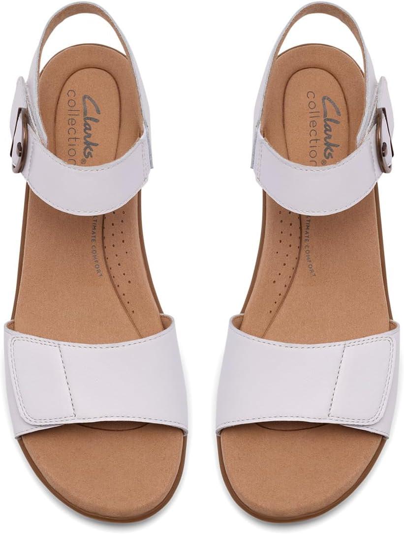 imageClarks Womens Emily 2 AmandaWhite Leather
