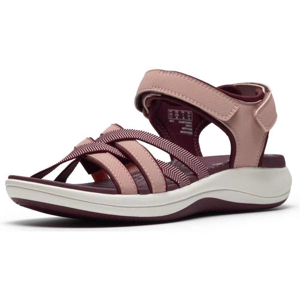 imageClarks womens Mira ShoreMaroon Synthetic