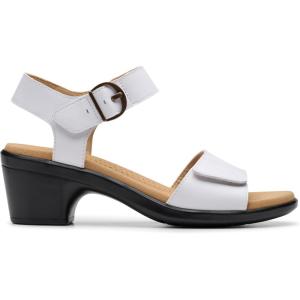 Clarks Women’s Emily 2 Amanda(White Leather)
