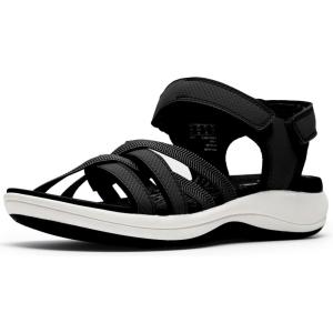 Clarks womens Mira Shore(Black Synthetic)