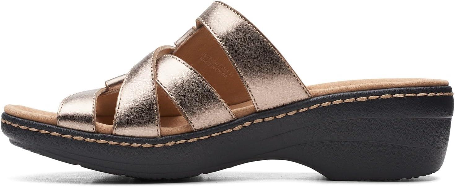 imageClarks Collection Womens Merliah Karli SandalMetallic Leather