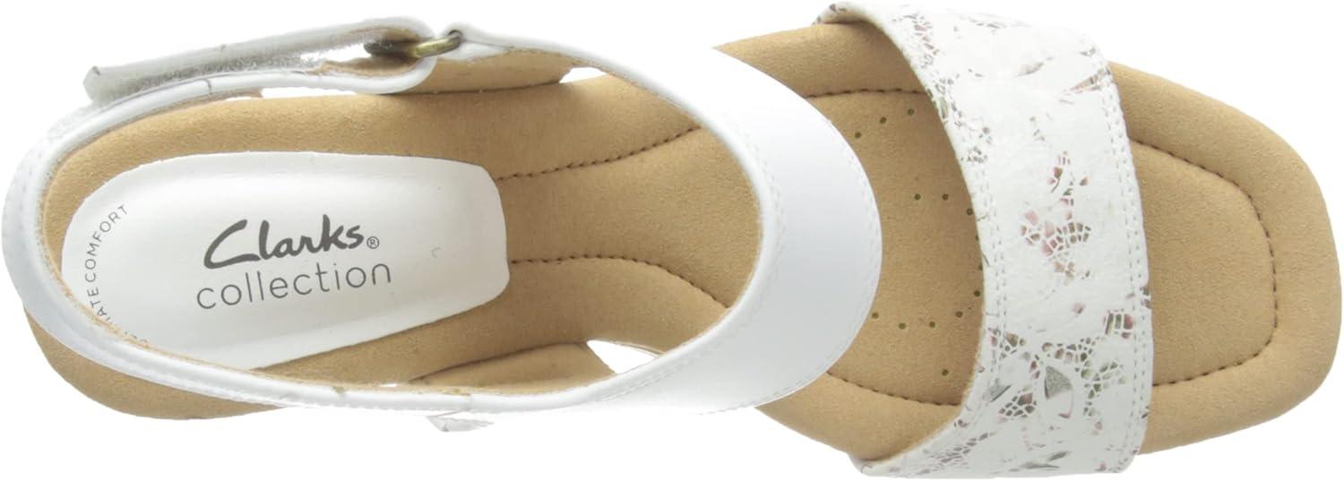 imageClarks Womens Modern SandalWhite Leather
