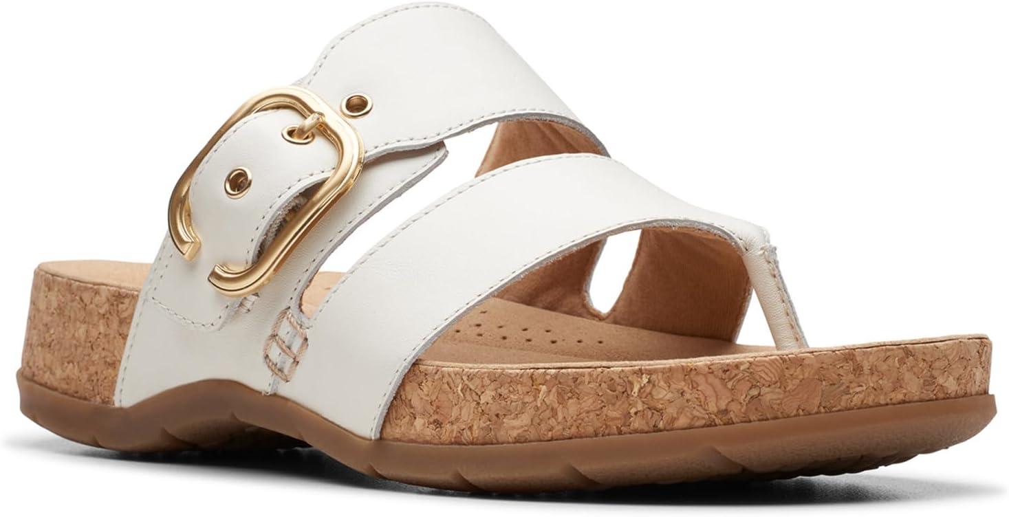 imageClarks Womens Reileigh ParkOff White Leather