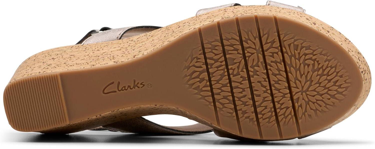 imageClarks Womens Rose StyleTaupe Metallic Synthetic