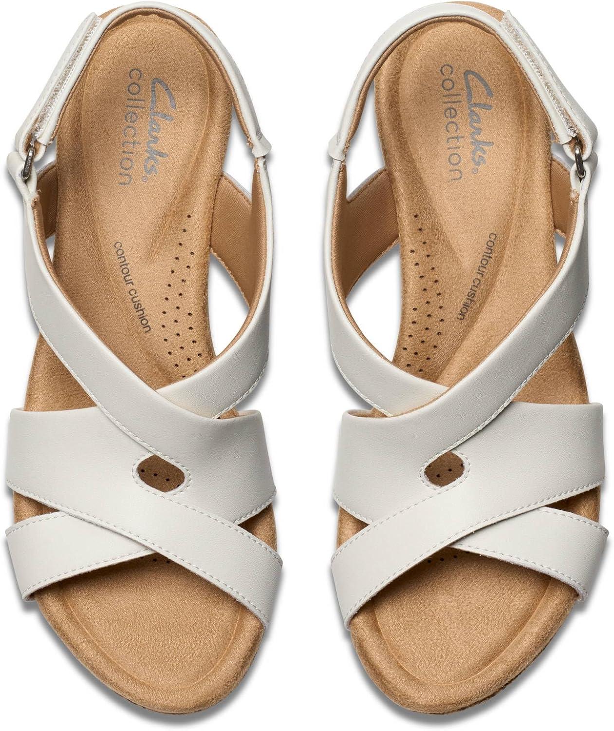 imageClarks Womens Rose StyleWhite Leather