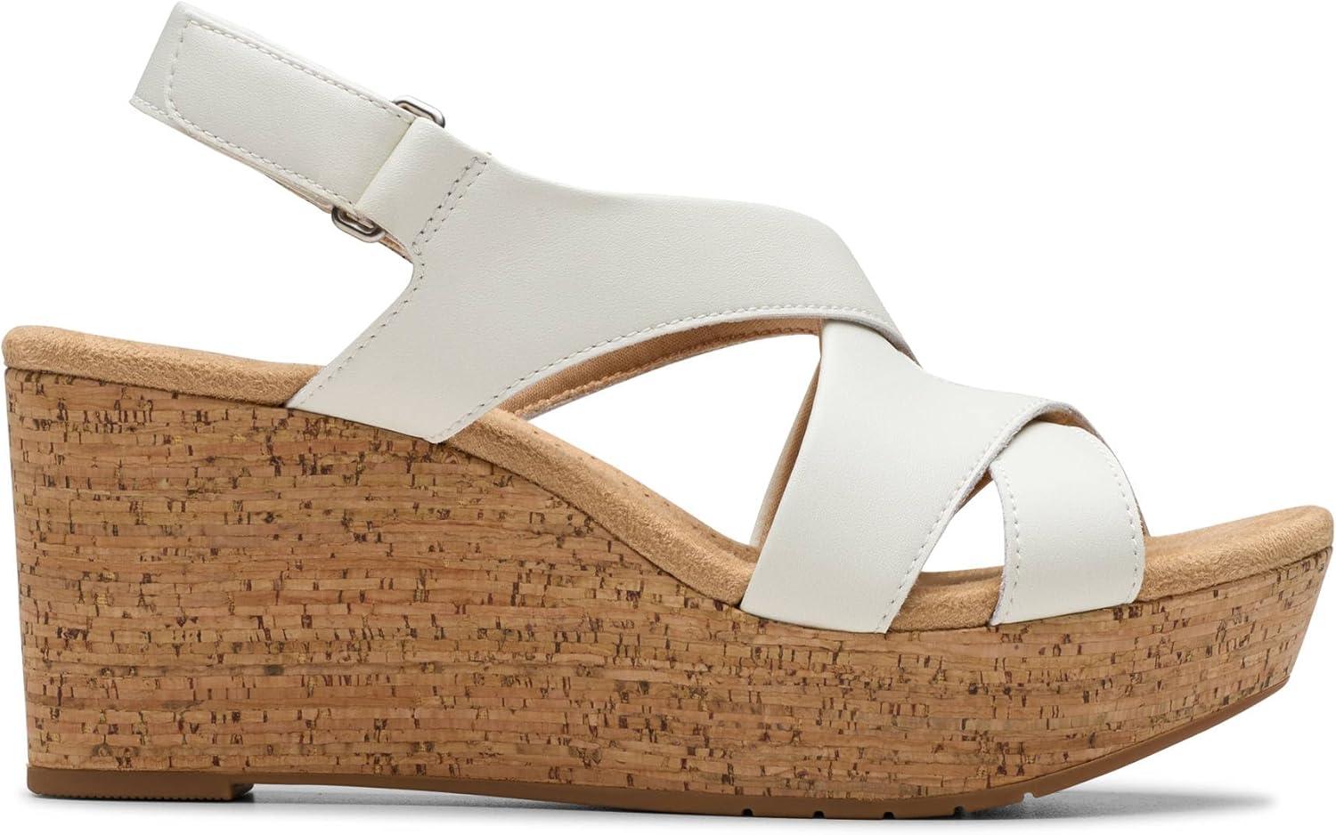 imageClarks Womens Rose StyleWhite Leather