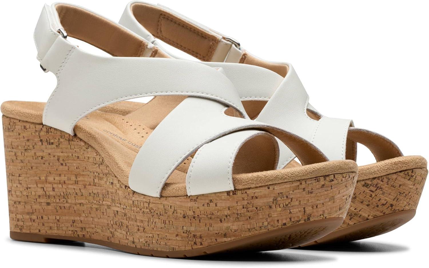 imageClarks Womens Rose StyleWhite Leather