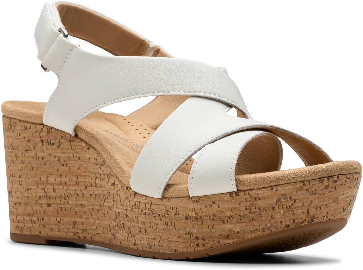 imageClarks Womens Rose StyleWhite Leather
