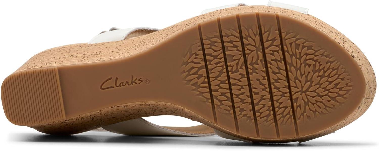 imageClarks Womens Rose StyleWhite Leather