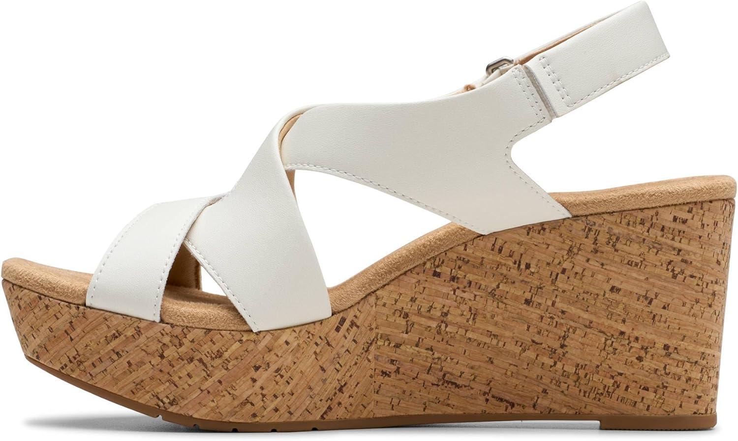 imageClarks Womens Rose StyleWhite Leather