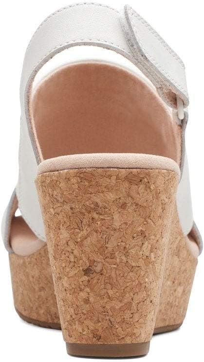 imageClarks womens Annadel IvoryWedge SandalWhite