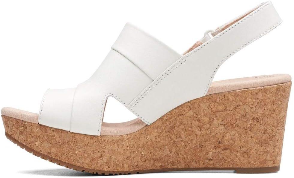 imageClarks womens Annadel IvoryWedge SandalWhite