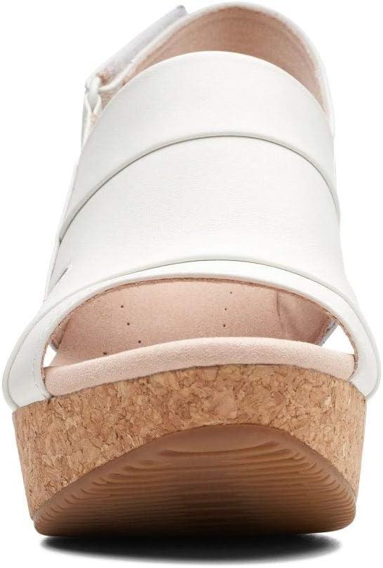 imageClarks womens Annadel IvoryWedge SandalWhite