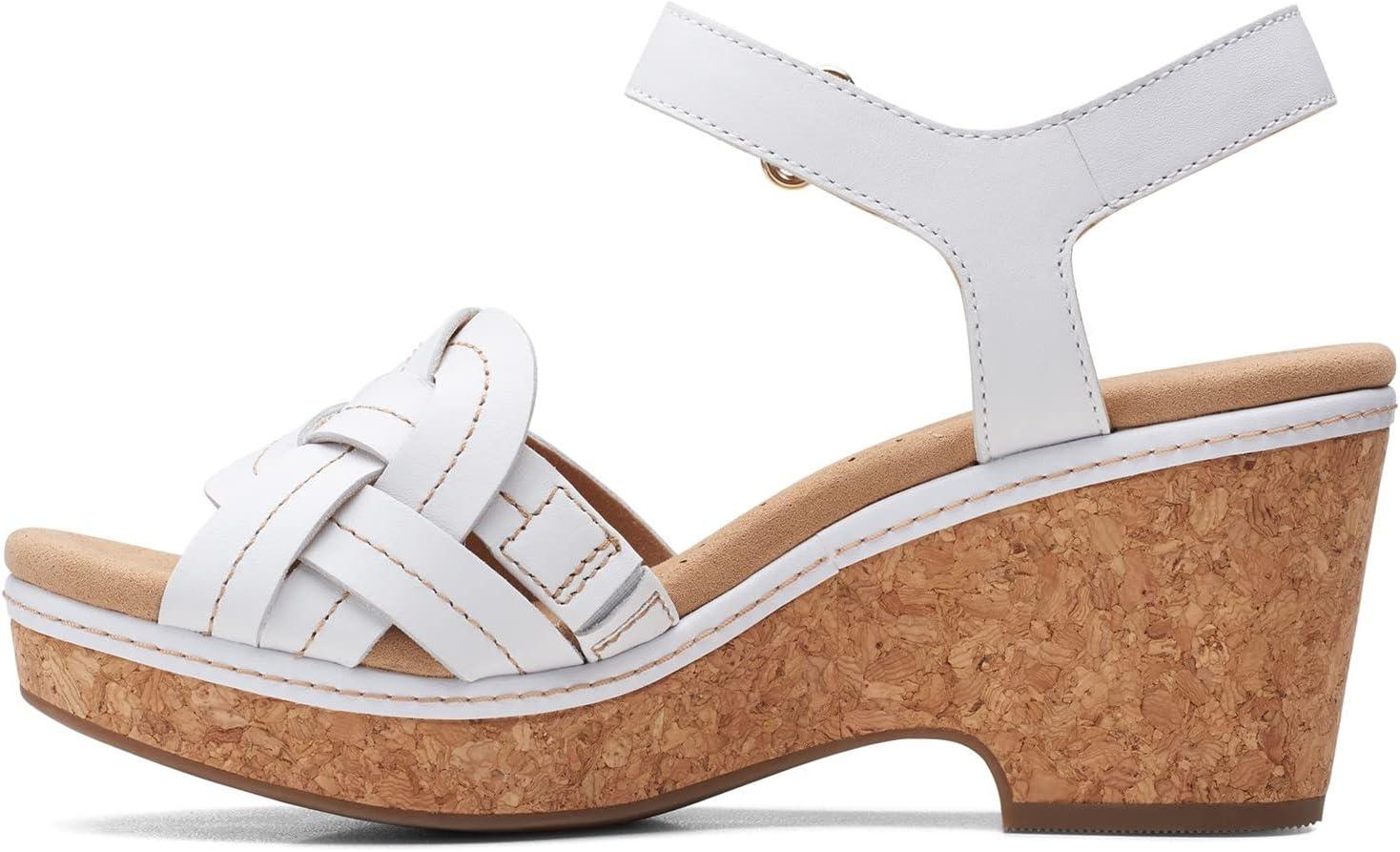 imageClarks womens Giselle CoastWhite Leather