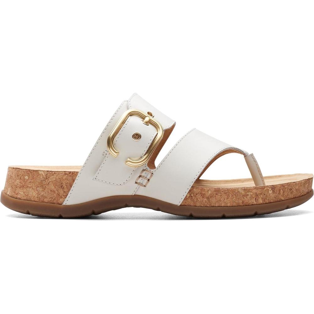 imageClarks Womens Reileigh ParkOff White Leather
