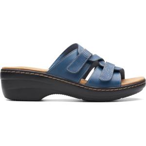 Clarks Collection Women’s Merliah Karli Sandal(Blue Leather)
