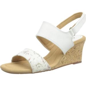 Clarks Women’s Modern Sandal(White Leather)