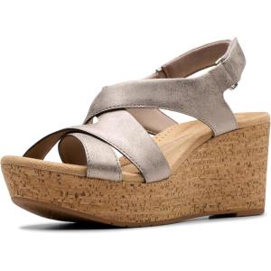 Clarks Women’s Rose Style(Taupe Metallic Synthetic)