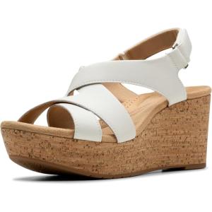 Clarks Women’s Rose Style(White Leather)