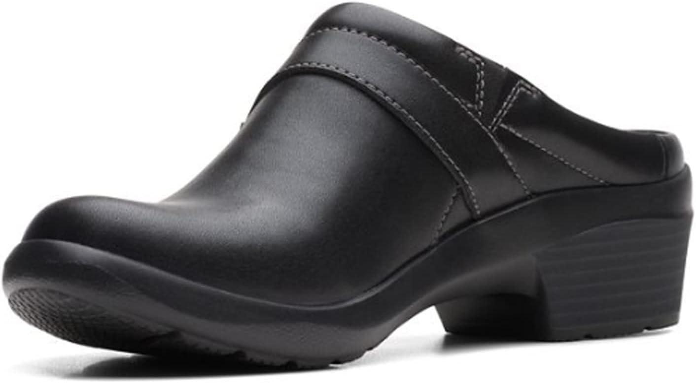 imageClarks Womens Angie Mist ClogsBlack Leather