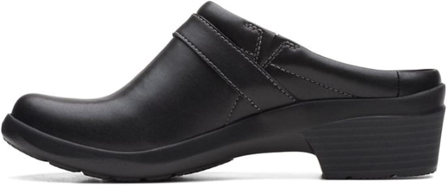 imageClarks Womens Angie Mist ClogsBlack Leather