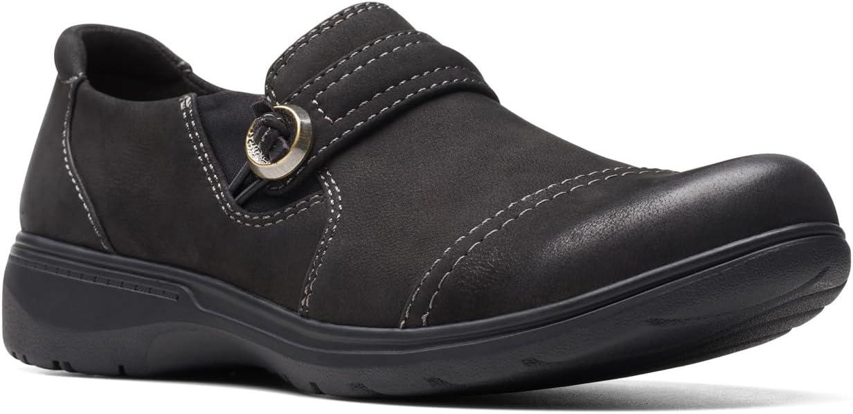 imageClarks Womens Carleigh Pearl LoafersBlack Nubuck