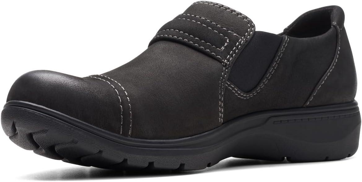 imageClarks Womens Carleigh Pearl LoafersBlack Nubuck
