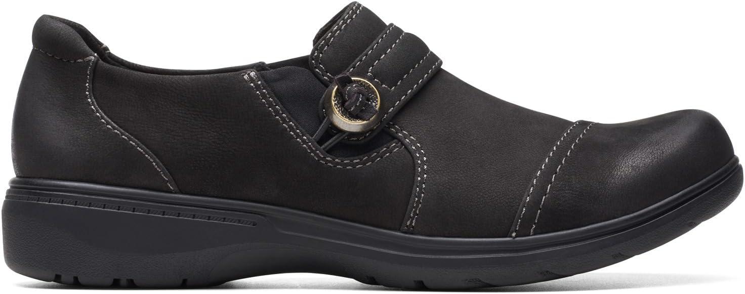 imageClarks Womens Carleigh Pearl LoafersBlack Nubuck