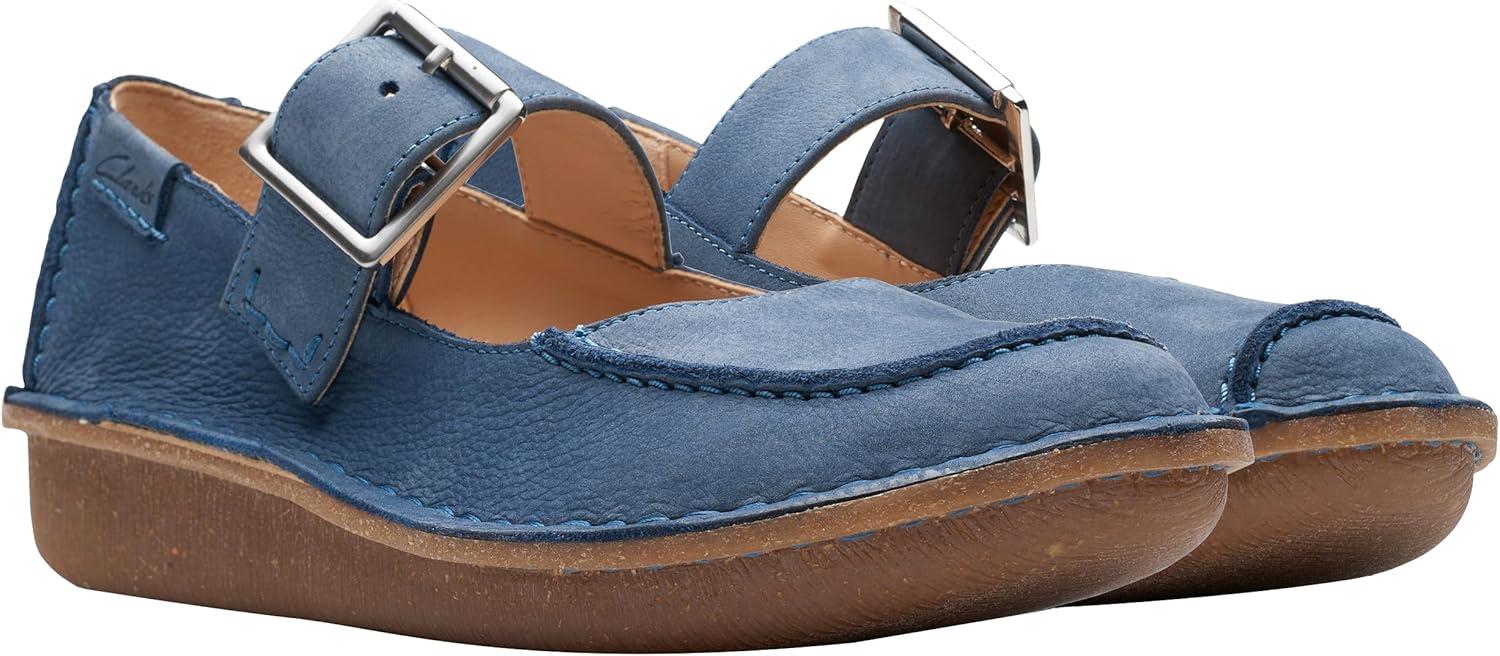 imageClarks Womens Carleigh Pearl LoafersBlue Nubuck