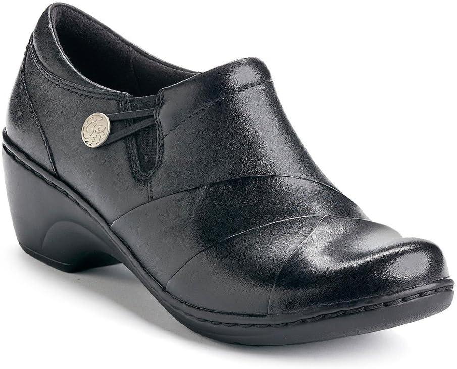 imageClarks Womens Channing Ann SlipOn LoaferBlack Leather