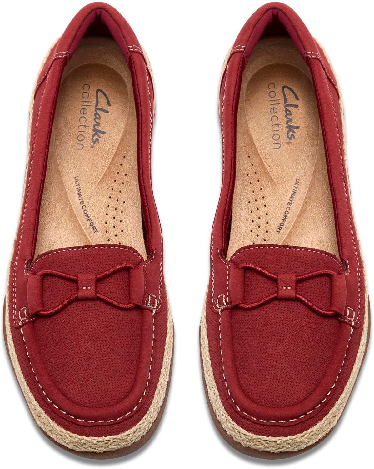 imageClarks Womens Elaina MillyRed Nubuck