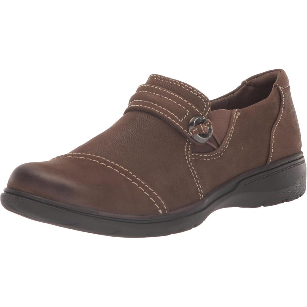imageClarks Womens Carleigh Pearl LoafersTaupe Nubu