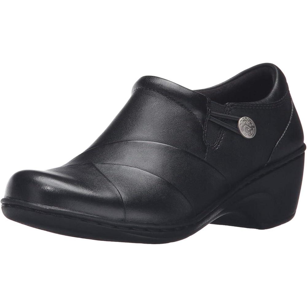 imageClarks Womens Channing Ann SlipOn LoaferBlack Leather