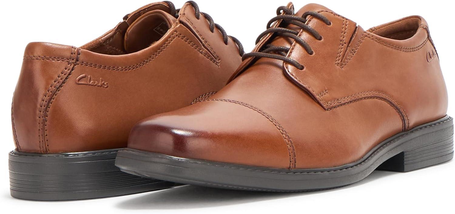 imageClarks Mens Cosgrove CapDark Tan Leather