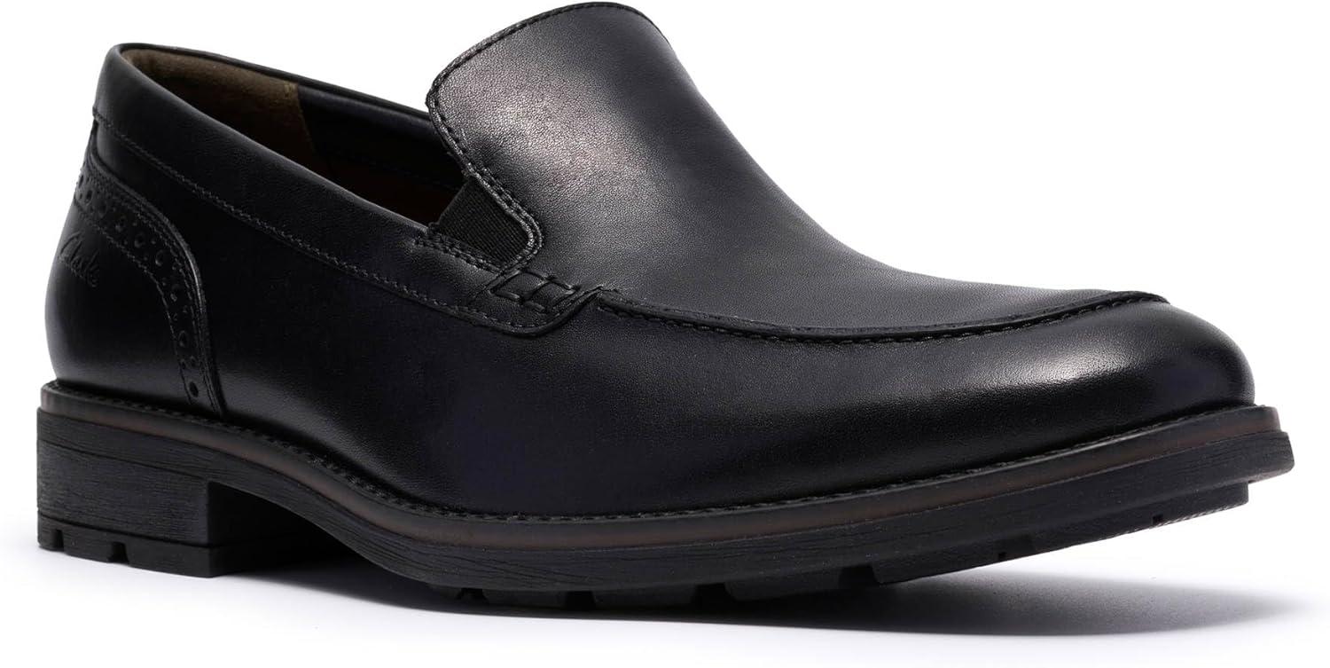 imageClarks Mens Emmet StepBlack Smooth Leather
