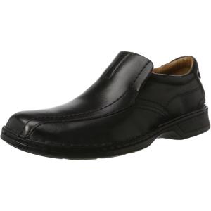 Clarks Mens Escalade Step(Black Black Leather)