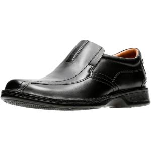 Clarks Mens Escalade Step(Black Leather)