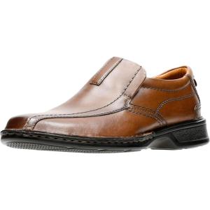 Clarks Mens Escalade Step(Brown Leather)