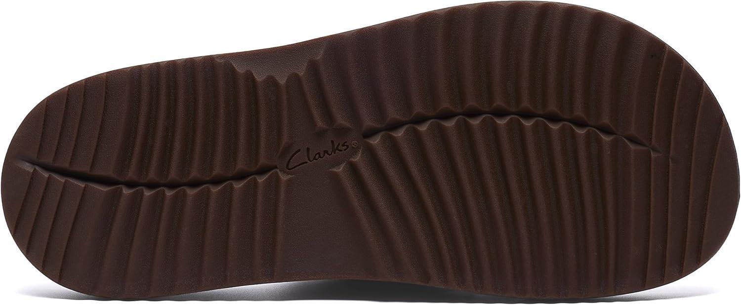 imageClarks Mens Breeze Slide SandalDark Brown Synthetic