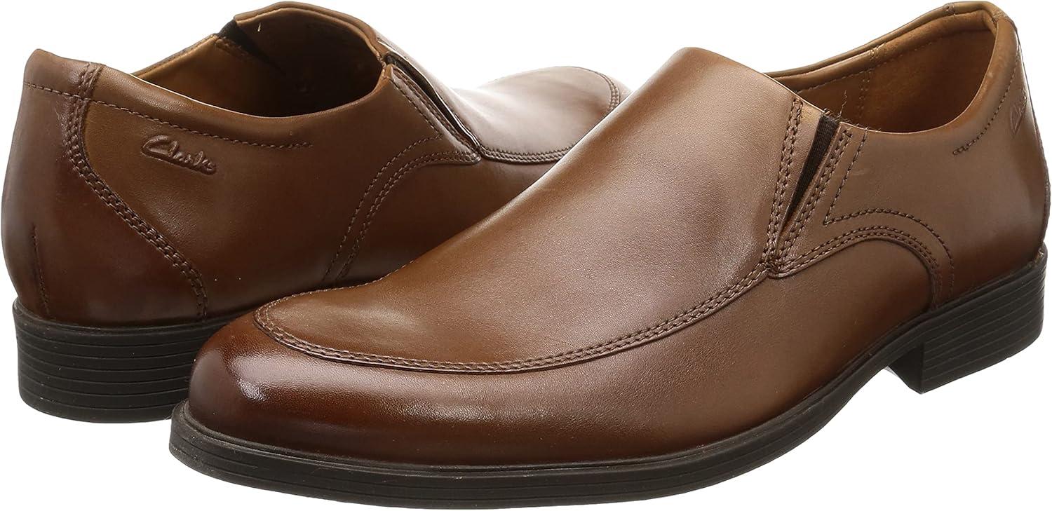 imageClarks Mens Whiddon Step LoaferDark Brown Leather